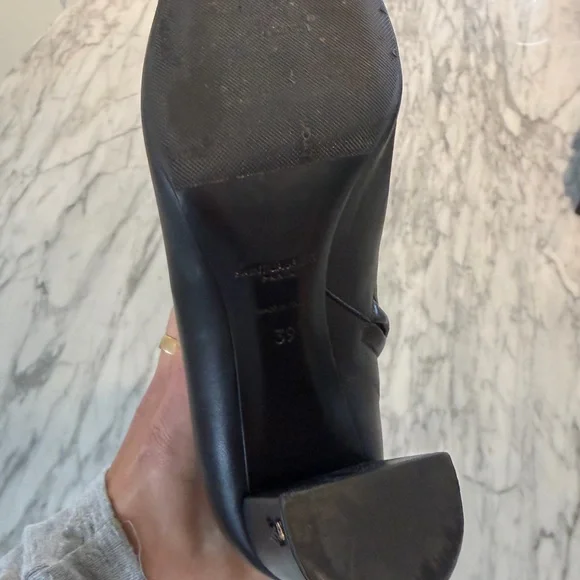 Saint Laurent Lou 70mm Boot Black Lambskin Leather sz 39 - Picture 9 of 12